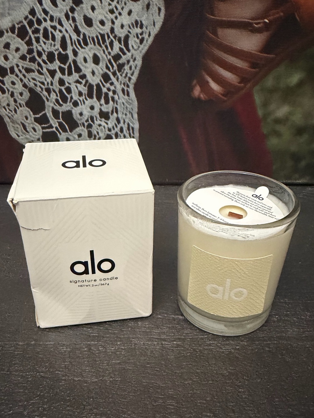 Alo Signature Candle Box 2 OZ.  NEW